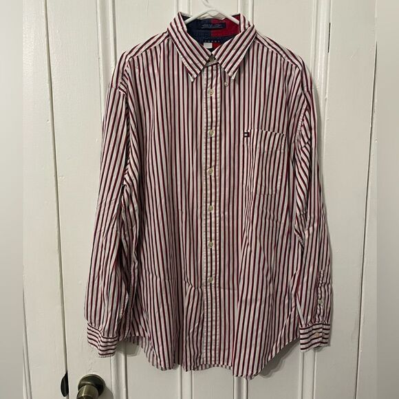 VINTAGE Tommy Hilfiger long sleeve button down - Picture 1 of 6